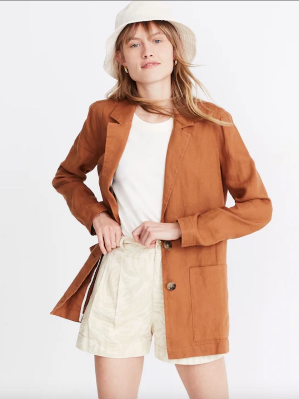 Madewell Dorset linen blazer - Picture 2 of 8